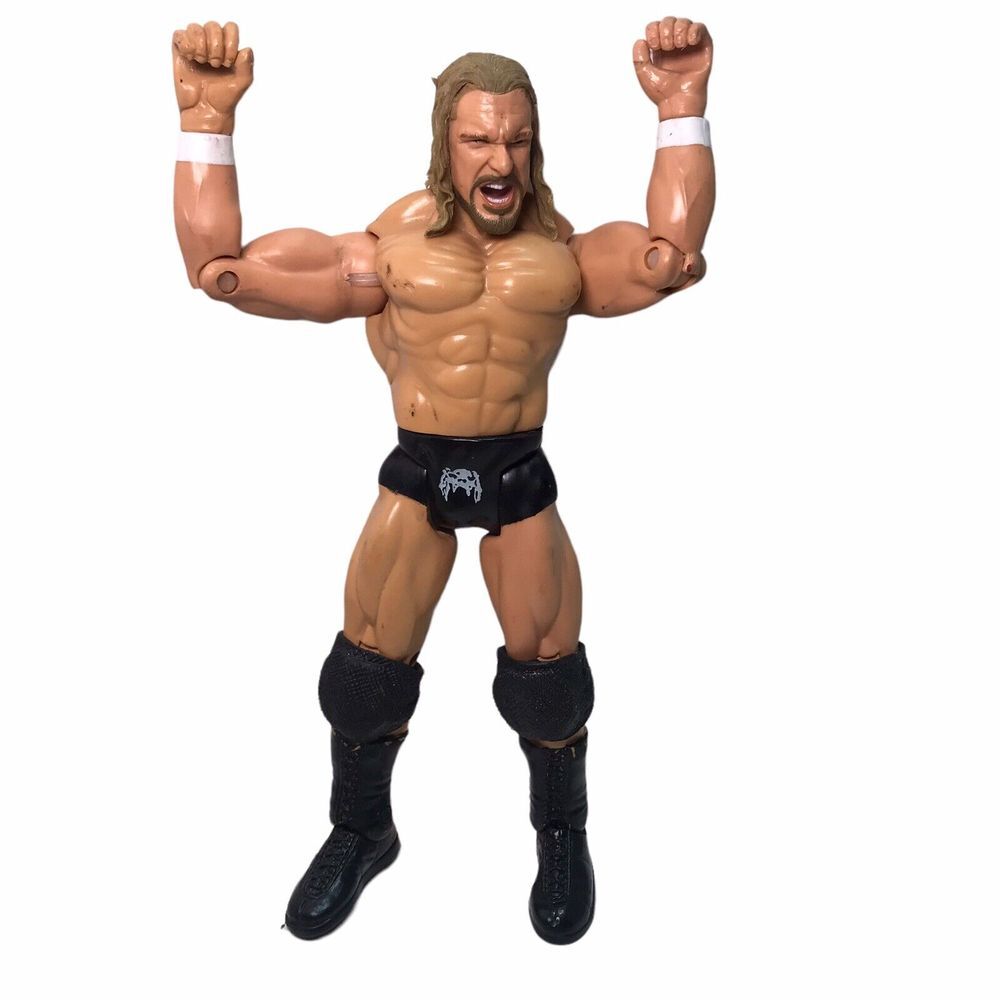 WWE 1999 Jakks Pacific TITAN TRON TRIPLE H 7" action figure WWF Toy Poseable Vtg